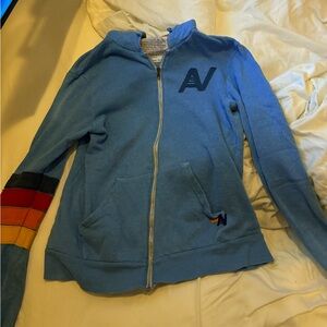 Aviator nation size large zip zip jacket